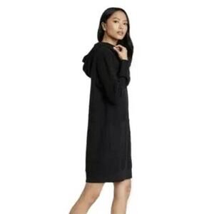 WHO What Wear black Longevity Black hoodie dress SZ‎ S